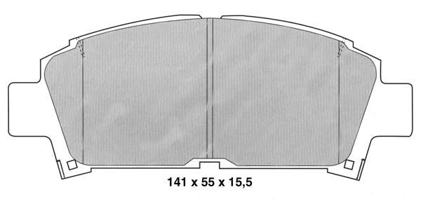 K27 Комплект тормозных колодок, дисковый тормоз 481-2196127