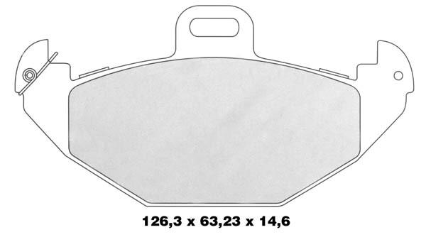 K27 Комплект тормозных колодок, дисковый тормоз 481-2196527