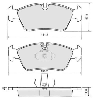 K27 Bremžu uzliku kompl., Disku bremzes 481-2274527