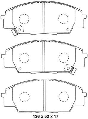 K27 Комплект тормозных колодок, дисковый тормоз 481-2317827