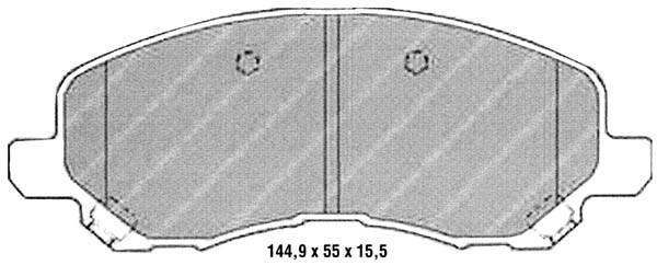 K27 Комплект тормозных колодок, дисковый тормоз 481-2358427