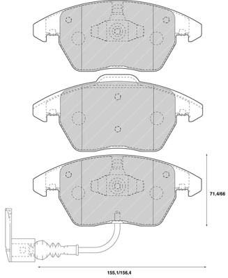 K27 Комплект тормозных колодок, дисковый тормоз 481-2358827
