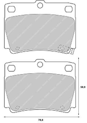 K27 Комплект тормозных колодок, дисковый тормоз 481-2359327