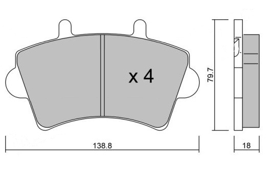 K27 Комплект тормозных колодок, дисковый тормоз 481-2361427