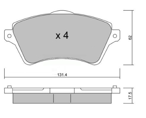 K27 Комплект тормозных колодок, дисковый тормоз 481-2361527