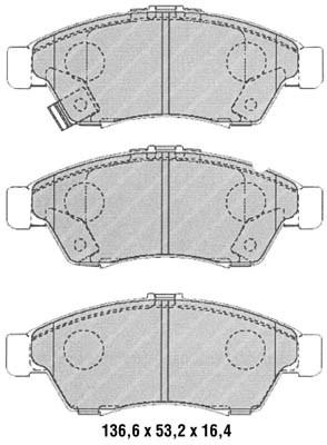 K27 Комплект тормозных колодок, дисковый тормоз 481-2381727