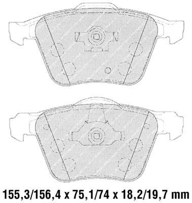 K27 Комплект тормозных колодок, дисковый тормоз 481-2414127