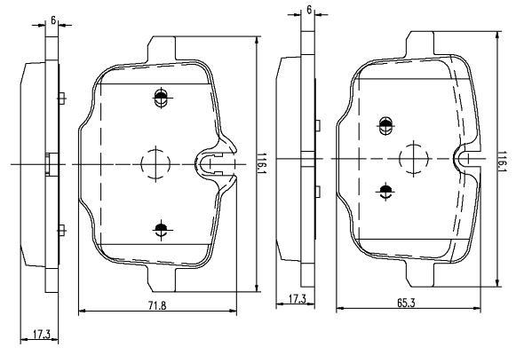 K27 Комплект тормозных колодок, дисковый тормоз 481-2470327