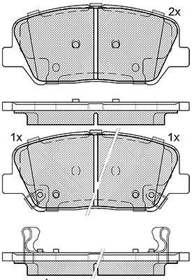 K27 Комплект тормозных колодок, дисковый тормоз 481-2491627