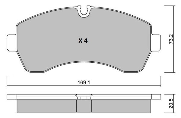 K27 Комплект тормозных колодок, дисковый тормоз 481-2920027