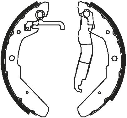 K27 Комплект тормозных колодок 483-124279