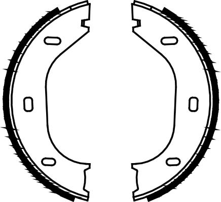 K27 Комплект тормозных колодок, стояночная тормозная с 483-1921