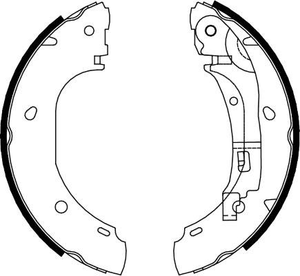 K27 Комплект тормозных колодок 483-34106