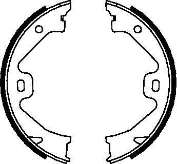 K27 Комплект тормозных колодок, стояночная тормозная с 483-92307