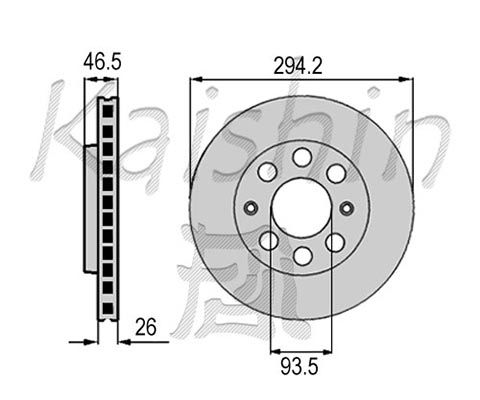 KAISHIN Тормозной диск CBR423