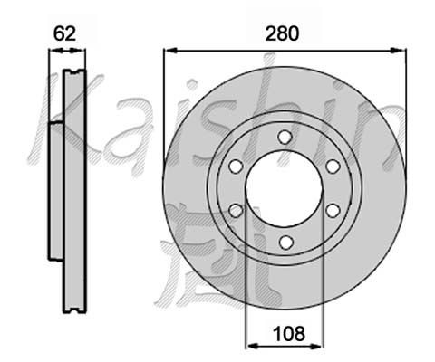 KAISHIN Bremžu diski CBR487