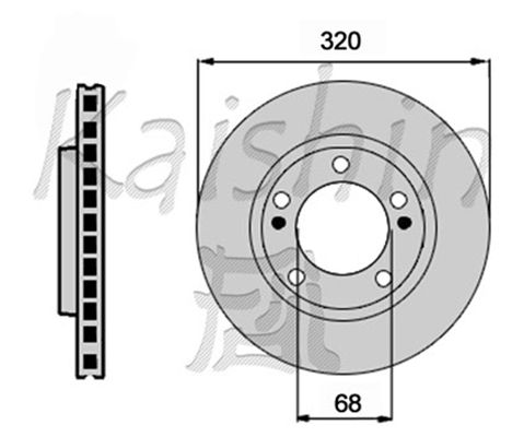 KAISHIN Тормозной диск CBR529