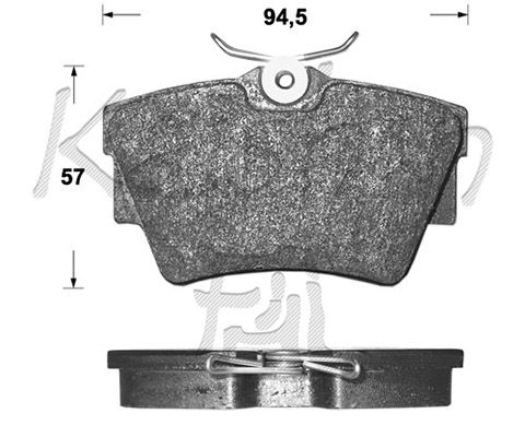KAISHIN Комплект тормозных колодок, дисковый тормоз D10092