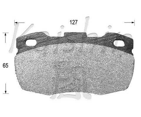 KAISHIN Комплект тормозных колодок, дисковый тормоз D10100