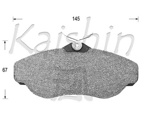 KAISHIN Комплект тормозных колодок, дисковый тормоз D10101