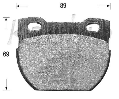 KAISHIN Комплект тормозных колодок, дисковый тормоз D10104