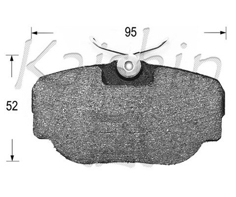 KAISHIN Комплект тормозных колодок, дисковый тормоз D10106