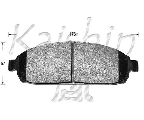 KAISHIN Комплект тормозных колодок, дисковый тормоз D10120