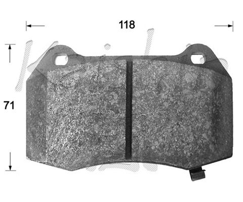 KAISHIN Комплект тормозных колодок, дисковый тормоз D10122
