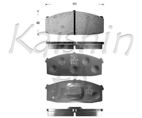 KAISHIN Комплект тормозных колодок, дисковый тормоз D1013