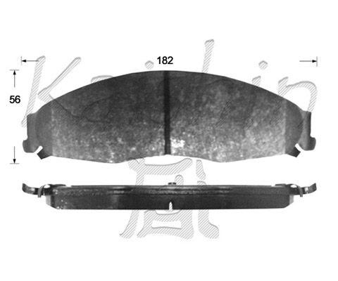 KAISHIN Комплект тормозных колодок, дисковый тормоз D10136