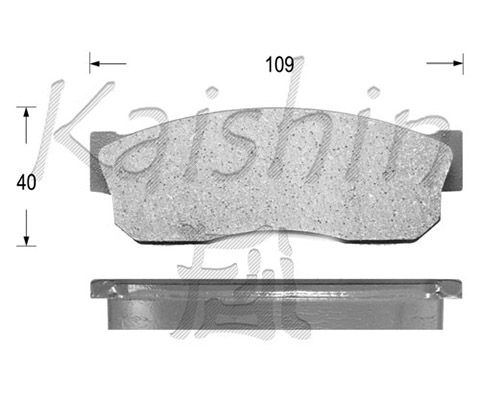 KAISHIN Комплект тормозных колодок, дисковый тормоз D1018