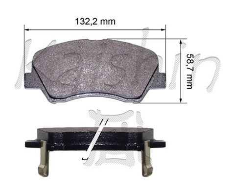 KAISHIN Комплект тормозных колодок, дисковый тормоз D10192