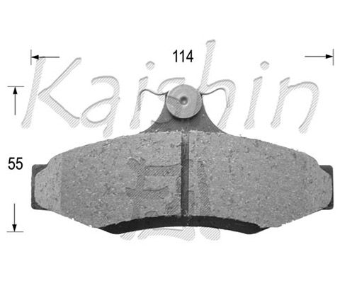 KAISHIN Комплект тормозных колодок, дисковый тормоз D11172