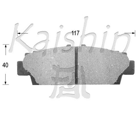 KAISHIN Комплект тормозных колодок, дисковый тормоз D2089