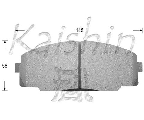 KAISHIN Комплект тормозных колодок, дисковый тормоз D2104