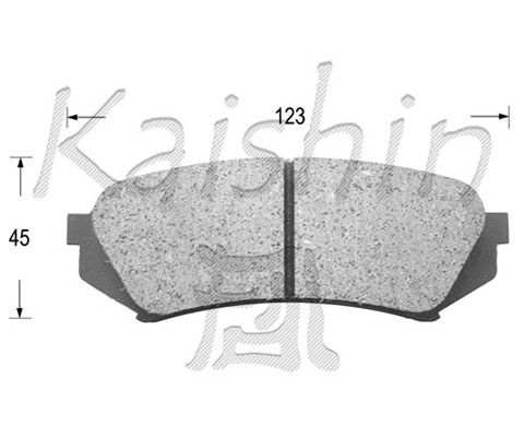 KAISHIN Комплект тормозных колодок, дисковый тормоз D2179