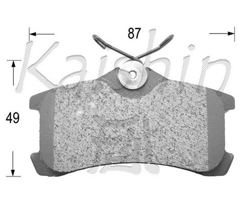 KAISHIN Bremžu uzliku kompl., Disku bremzes D2220