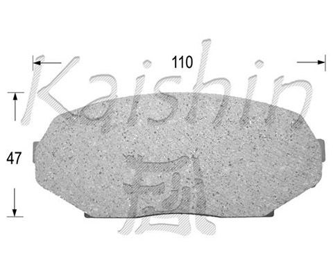 KAISHIN Комплект тормозных колодок, дисковый тормоз D3061