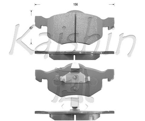 KAISHIN Комплект тормозных колодок, дисковый тормоз D3114