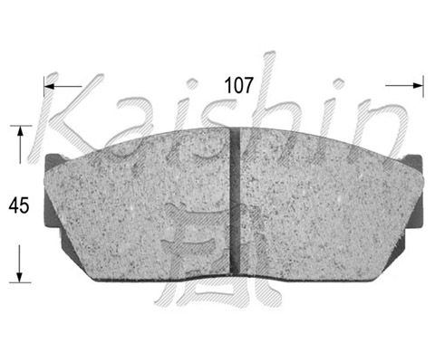 KAISHIN Комплект тормозных колодок, дисковый тормоз D5013