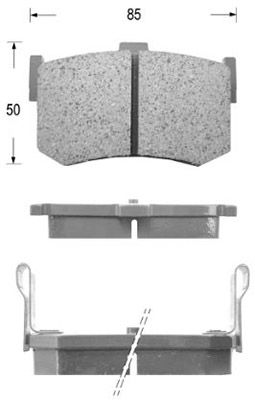 KAISHIN Комплект тормозных колодок, дисковый тормоз D5030