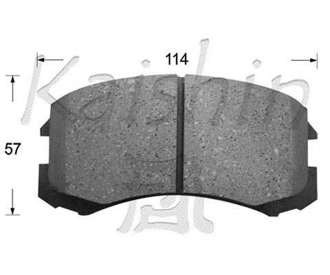 KAISHIN Комплект тормозных колодок, дисковый тормоз D6109