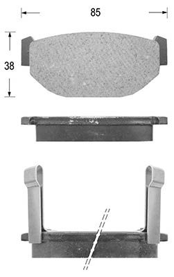 KAISHIN Комплект тормозных колодок, дисковый тормоз D7009