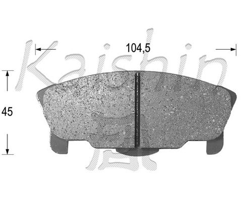 KAISHIN Комплект тормозных колодок, дисковый тормоз FK0026