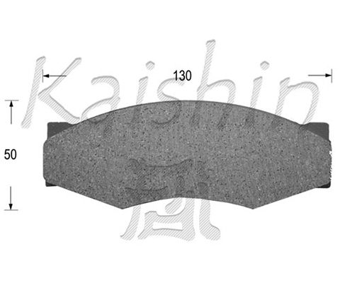 KAISHIN Комплект тормозных колодок, дисковый тормоз FK1025