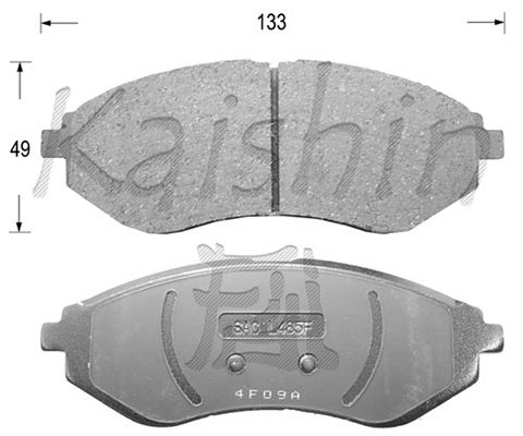 KAISHIN Комплект тормозных колодок, дисковый тормоз FK11129