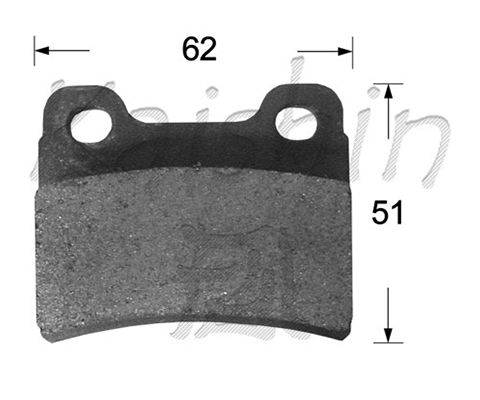 KAISHIN Комплект тормозных колодок, дисковый тормоз FK11181