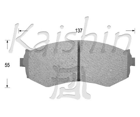 KAISHIN Комплект тормозных колодок, дисковый тормоз FK1154