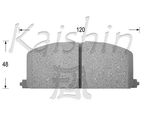 KAISHIN Комплект тормозных колодок, дисковый тормоз FK2023