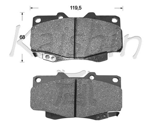 KAISHIN Bremžu uzliku kompl., Disku bremzes FK2215